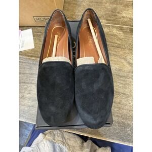 Vionic Willa Women Slip-on Flat Black Velvet Suede‎ Shoes Size 6 Ballet Loafer